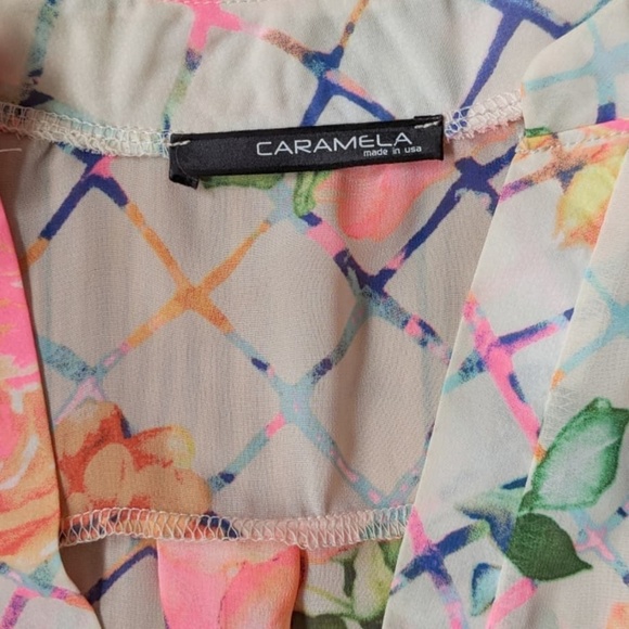 Flowy Colorful Blouse - Picture 2 of 2